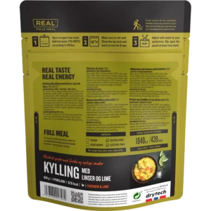 chicken with rice and lentils