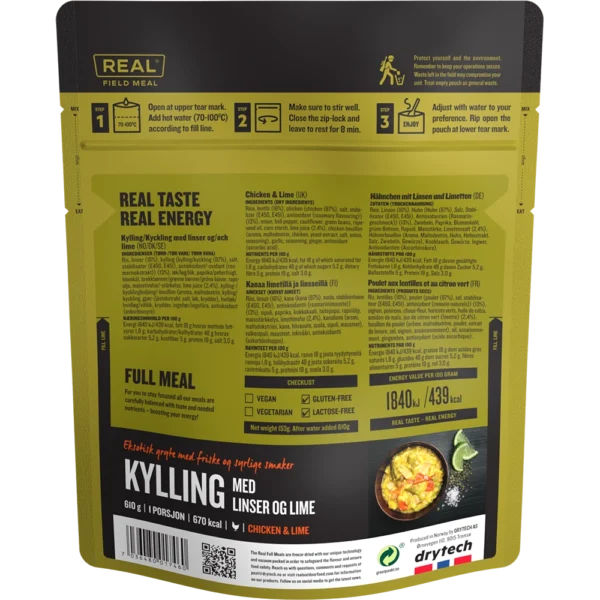 chicken with rice and lentils