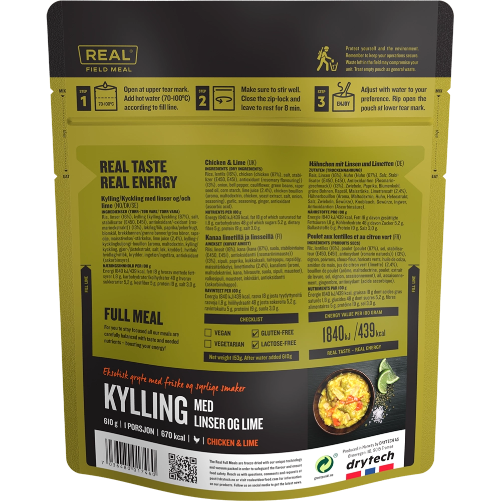 chicken with rice and lentils