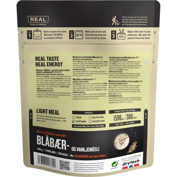 blueberry and vanilla muesli