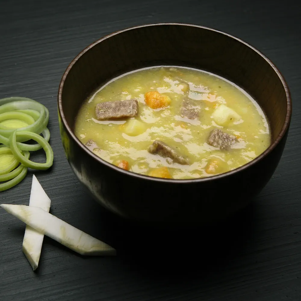 beef soup prepared
