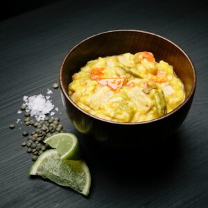 Chicken With Rice And Lentils