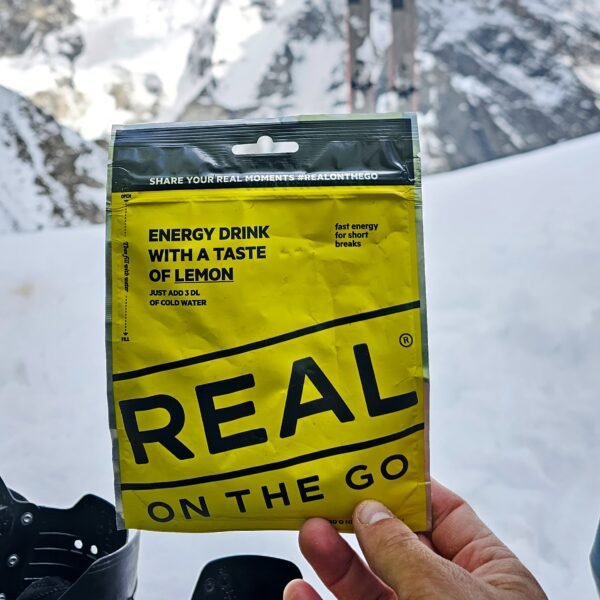 Energy Drink In Hand In Winter