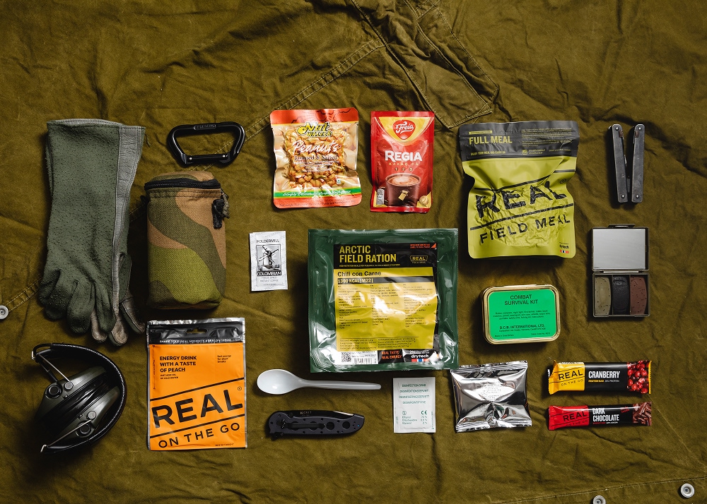 norwegian mre spread on a table