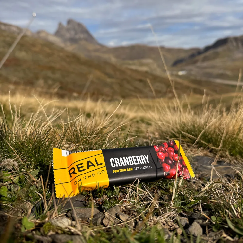 cranberry bar in green field